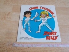 Sticker I LOVE Fencing - Sport Billy - Small Brun High