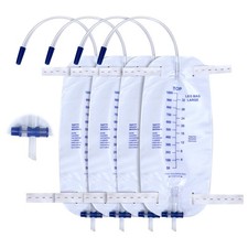 Urinary Drainage Bag 1000ML Urine Catheter Leg Bags 1000ml, White and Blue