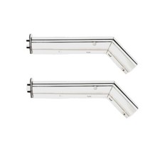 26" Stainless Steel Angled Spring Loaded Mud Flap Hanger 1-1/8" Bolt Spacing