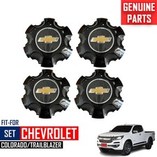 Wheel Center Cap Trim Black 4PCs For Chevrolet Colorado RG Trailblazer SUV 17-22