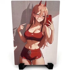 Chainsaw Man Power Sexy Hot Anime Waifu Girl Doujin Lewd Goddess Story Art Card