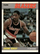 1987-88 Fleer Basketball Card #60 Jerome Kersey