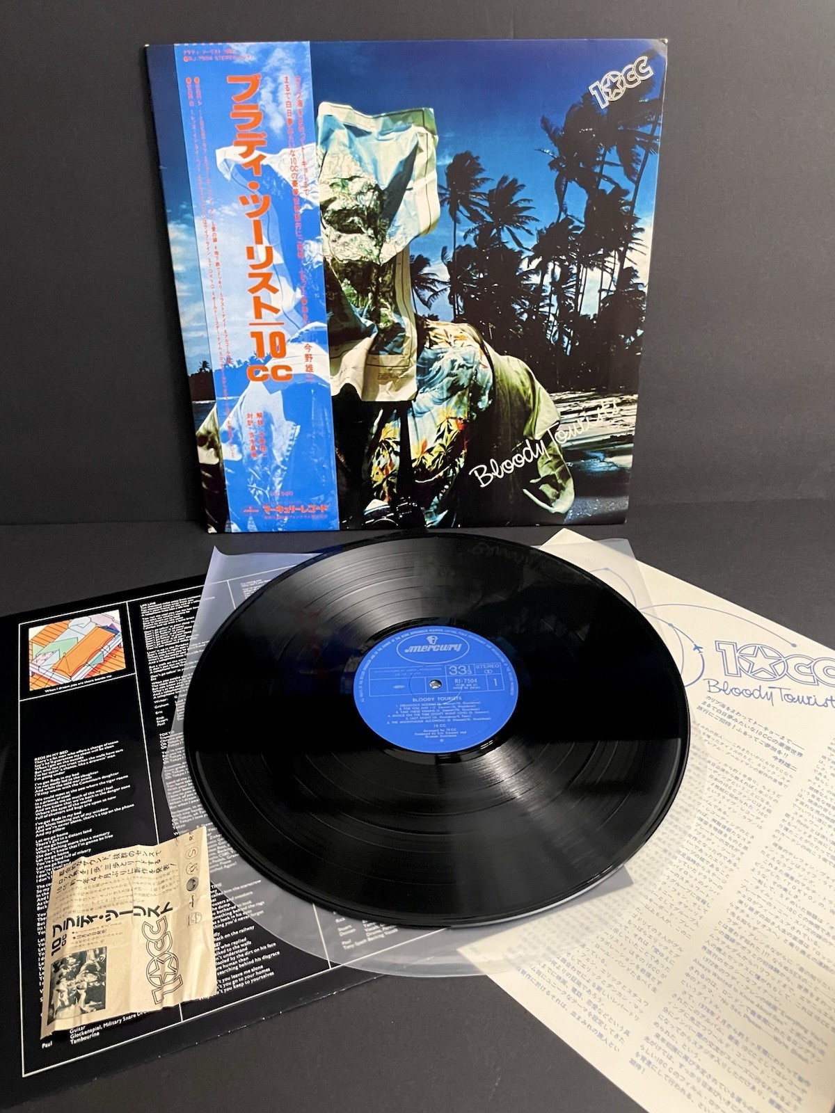 10CC ~  BLOODY TOURISTS Japan 1978 Original Press MERCURY RJ7504 LP - NM