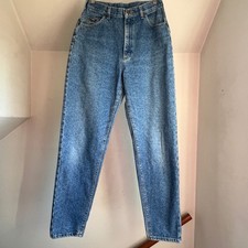 Vintage Lee High Waisted Straight Leg Jeans Medium Wash Mom Size 12 Long