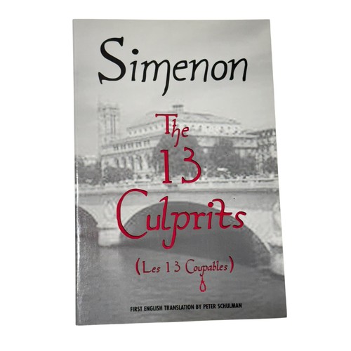 The 13 Culprits/ Les 13 Coupales George Simeno 1st English Translation Mystery - Picture 1 of 8