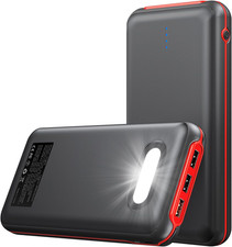 Portable Charger, 30000mAh 22.5W Fast Charging Power Bank with Flashlight and 4