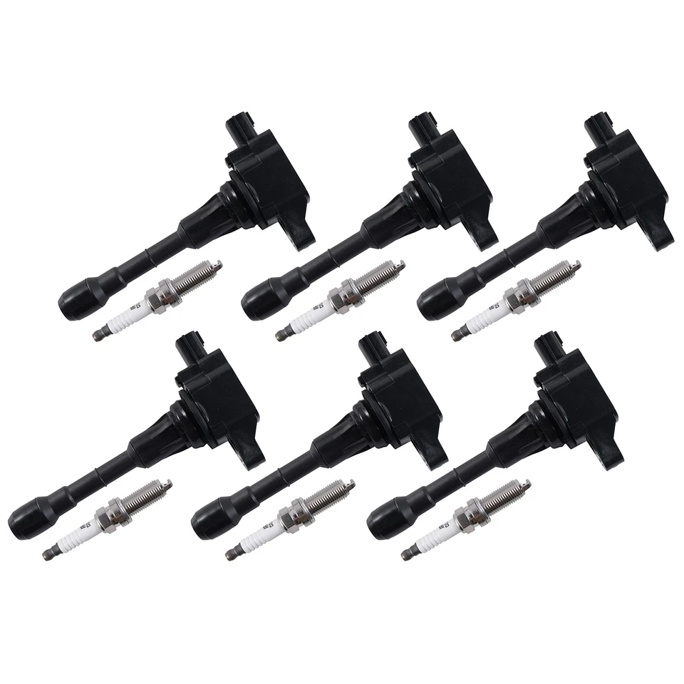 6X Bobina de encendido + 6X Bujía para Nissan Máxima V6 2007-2019 3,5L UF550 C1670 Foto 3 de 4