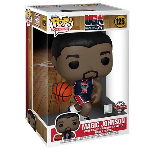 Funko Pop! Basketball: Jumbo NBA Magic Johnson - 1992 Team USA Navy #125