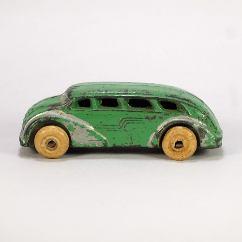 Vehículo de autobús de juguete futurista fundido Barclay Slush - pintura original vintage años 30 - Imagen 2 de 5