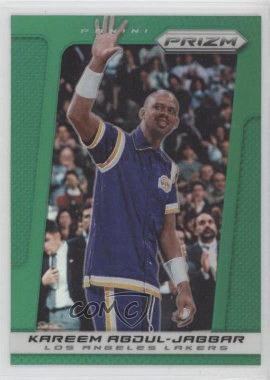2013-14 Panini Prizm Retail Green Prizm Kareem Abdul-Jabbar #231 HOF 0hr4
