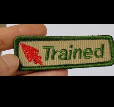 Scouts Trained OA 3  Patch. BSA, Trained, Order of the Arrow
