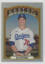 2021 Topps Heritage High Number Chrome Refractor /572 DJ Peters #532 2f9