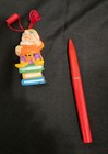 Vintage Snow White Seven Dwarfs Ink Pen Set Lanyard Never Worn Red Barrel Rare — photo 2
