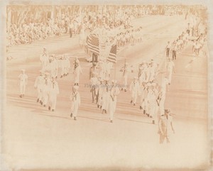 1968 Miami Orange Bowl Jr Parade Military Flags Crowd December Photo 8X10