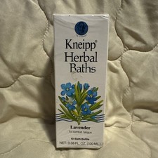 Kneipp Herbal Baths Lavender Fatigue 3.38 Oz 10 Bath Bottle Made in Germany