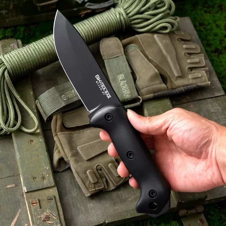 Heavy Duty Fixed Blade Survival Knife  Full Tang Tactical Hunting Knife  Outdoor