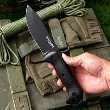 Heavy Duty Fixed Blade Survival Knife  Full Tang Tactical Hunting Knife  Outdoor