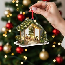 Personalized Yoga Studio Ornament Meditation Zen Gift Acrylic Christmas Decor