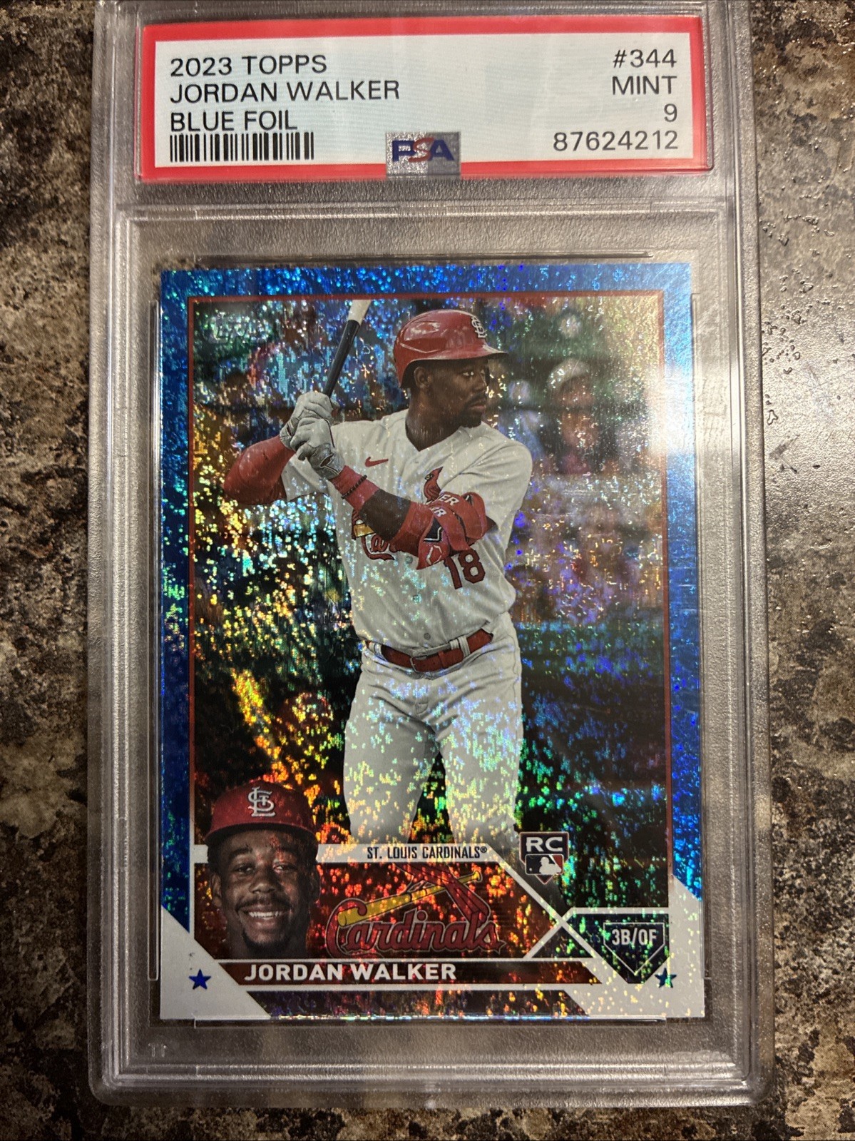 2023 Topps Series 2 - Jordan Walker #344 Blue Foil /999 (RC)