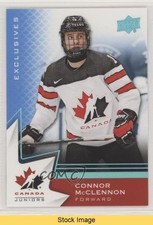 2020-21 Upper Deck Team Canada Juniors Hlinka Blue Connor McClennon #7 READ 3a3