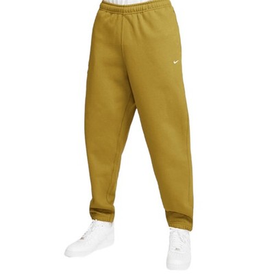 NikeLab NRG Solo Swoosh Hw Bb Pant Desert Moss/ White Loose Fit Sweat Grün L XL