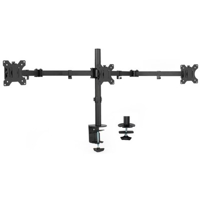 VIVO Triple Monitor Adjustable Mount Articulating Stand for 3 Screens up to 24''