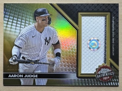 2024 Topps Chrome Authentics Aaron Judge #TCA-AJ Gold Refractor /50