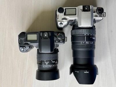 Sigma SA-5 - Two Film Cameras & Two Lenses- All Working but Old - Free Shipping