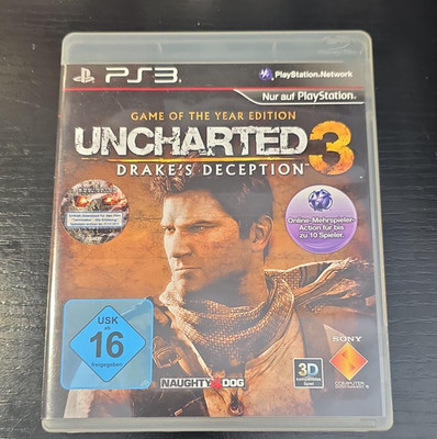 Sony Uncharted 3: Drake's Deception Game of the Year PS3 PAL USK 16 3D