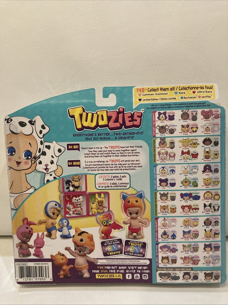 Twozies Season 1 Two-Gether Pack 6 Babies + 6 Pets Brand New