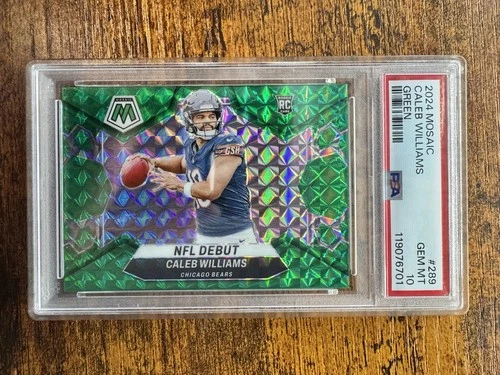 Caleb Williams Green Mosaic NFL Debut PSA 10 Gem Mint