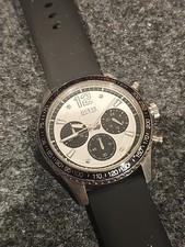 GUESS Fleet Watch Quartz Mens Watch 44mm Leat...