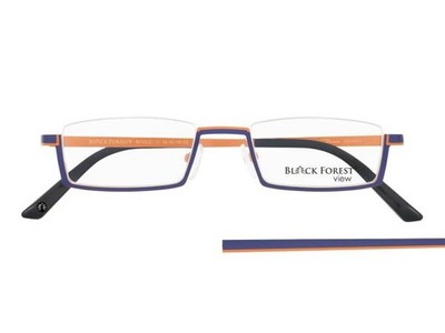 Marion Ramm BFV9027 O Herren Damen Brille Metall Oval OrangeBlau