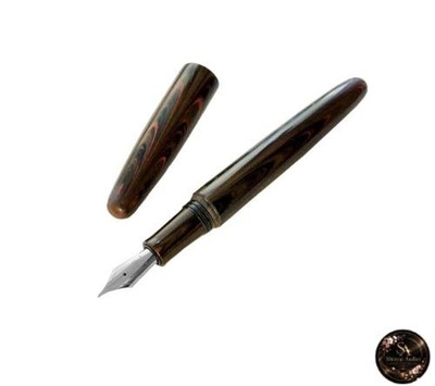 WANCHER DREAM PEN Makoto Ebonite Marble Brown Füllfederhalter in...