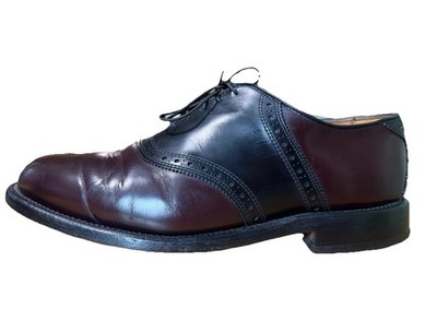 Allen Edmonds Shelton Oxford Dress Shoes Black Burgundy  display picture 1