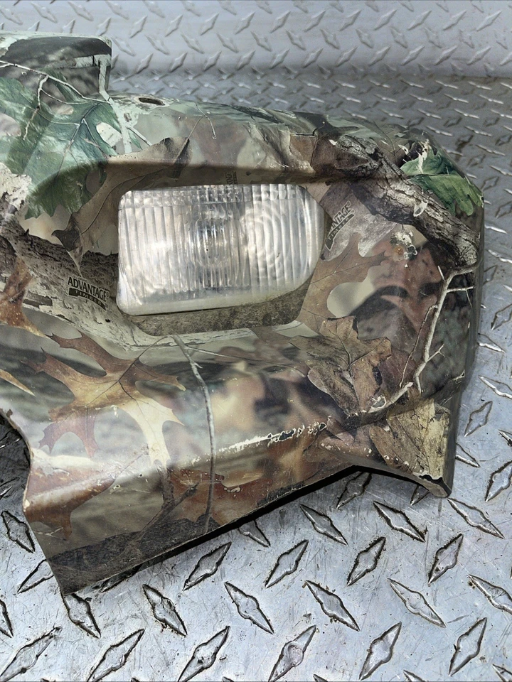 05 Can-Am Outlander 400 4x4 Front Grill Plastic Green + Headlights Bombardier OE - Image 2 of 4