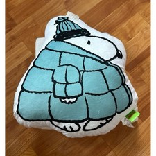 2025 Peanuts Snoopy in Puffer Pillow and Throw / Blanket Set 40" x 50" - NWT