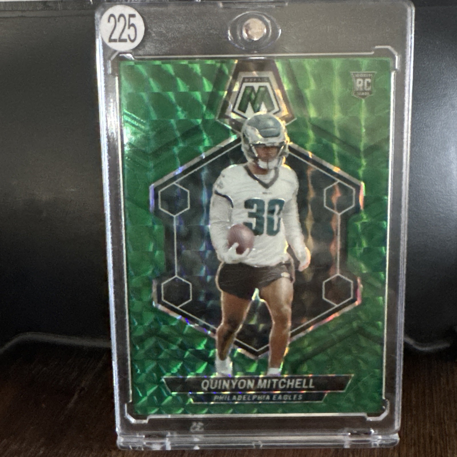 2024 Panini Mosaic - Rookies Quinyon Mitchell #322 Green Mosaic Prizm (RC)