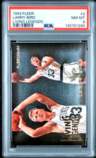 Larry Bird 1993-94 Fleer LIVING LEGENDS #2  PSA 8 Celtics HOF