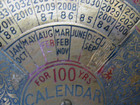 Large Round Vintage Brass Perpetual Calendar 100 Years- 1980 to 2079 - Rare(#4) — photo 3