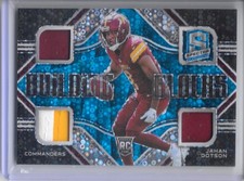 2022 Panini Spectra - Building Blocks Jahan Dotson #BBL-JDO Neon Blue Prizm /60
