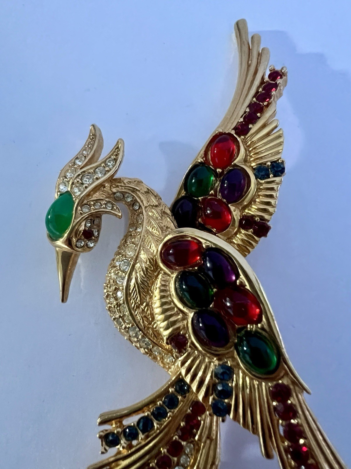 “BOUCHER”Unsigned Large Sapphire, Ruby, Chrysopra… - image 3