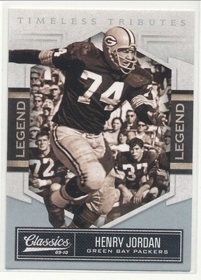 2010 Classics Henry Jordan Timeless Tributes Silver /100