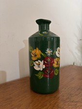 Canal Barge Art Painted Vase Vessel