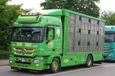 Truck Photo Mercedes-Benz Actros Livestock Transporter Germany Green VZ SV Livestock #h9zd