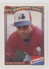 1991 Topps Bazooka Shining Stars Delino DeShields #14 0b3