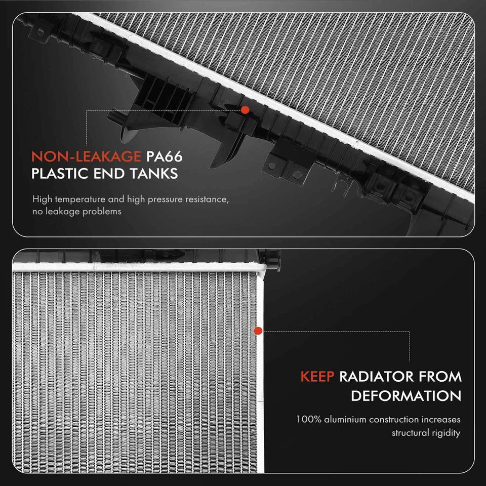 Радиатор без масляного радиатора для INFINITI QX56 2011-2013 Nissan Armada 2017-2019 5,6 л - Изображение 4 из 4