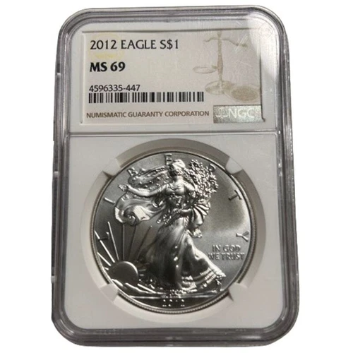 NGC 2012 MS69 American Silver Eagle S$1 4596335-447