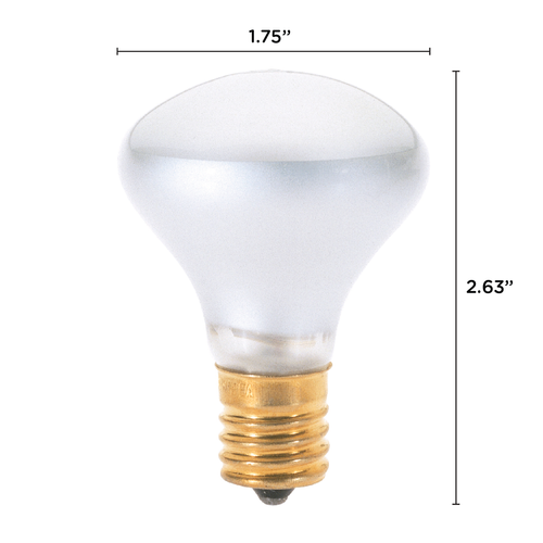 Reflector Bulb 25R14N 25W 120V R14 Intermediate E17 Frosted - Picture 2 of 5