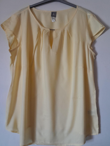 Fair Lady Citrus Yellow Summer Top Size 22 NEW (Brighter yellow than photos)